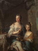 Madame Marsollier and her Daughter Jean Marc Nattier